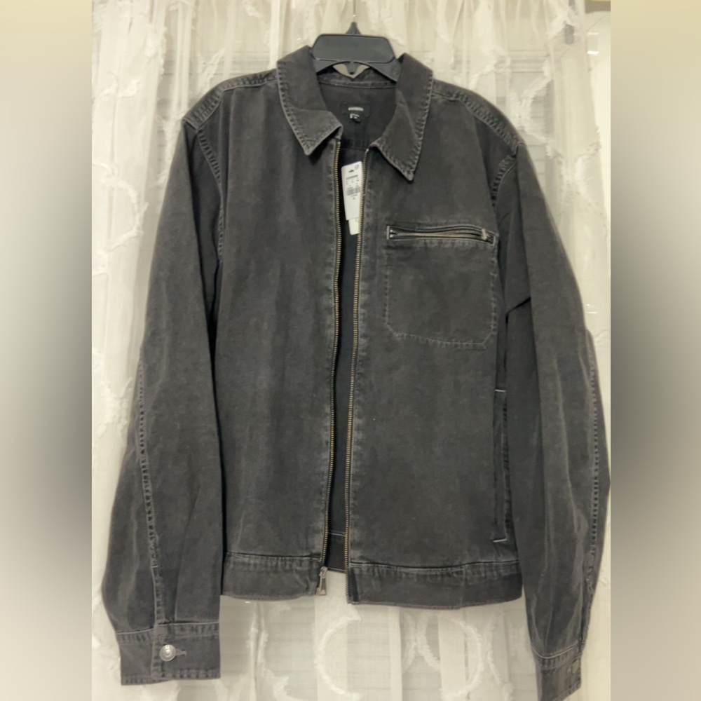 Men's Gray Denim Jacket